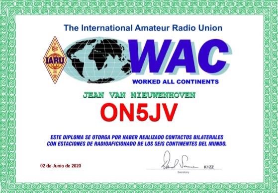 WAC Worked all continents