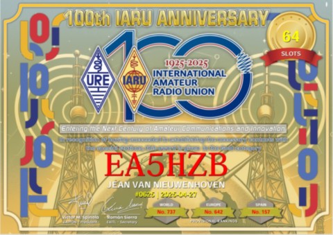 100 IARU URE Gold